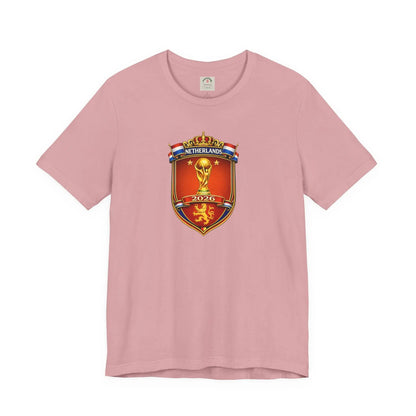 Netherlands World Cup 2026 Soccer Crest T-Shirt by Printify