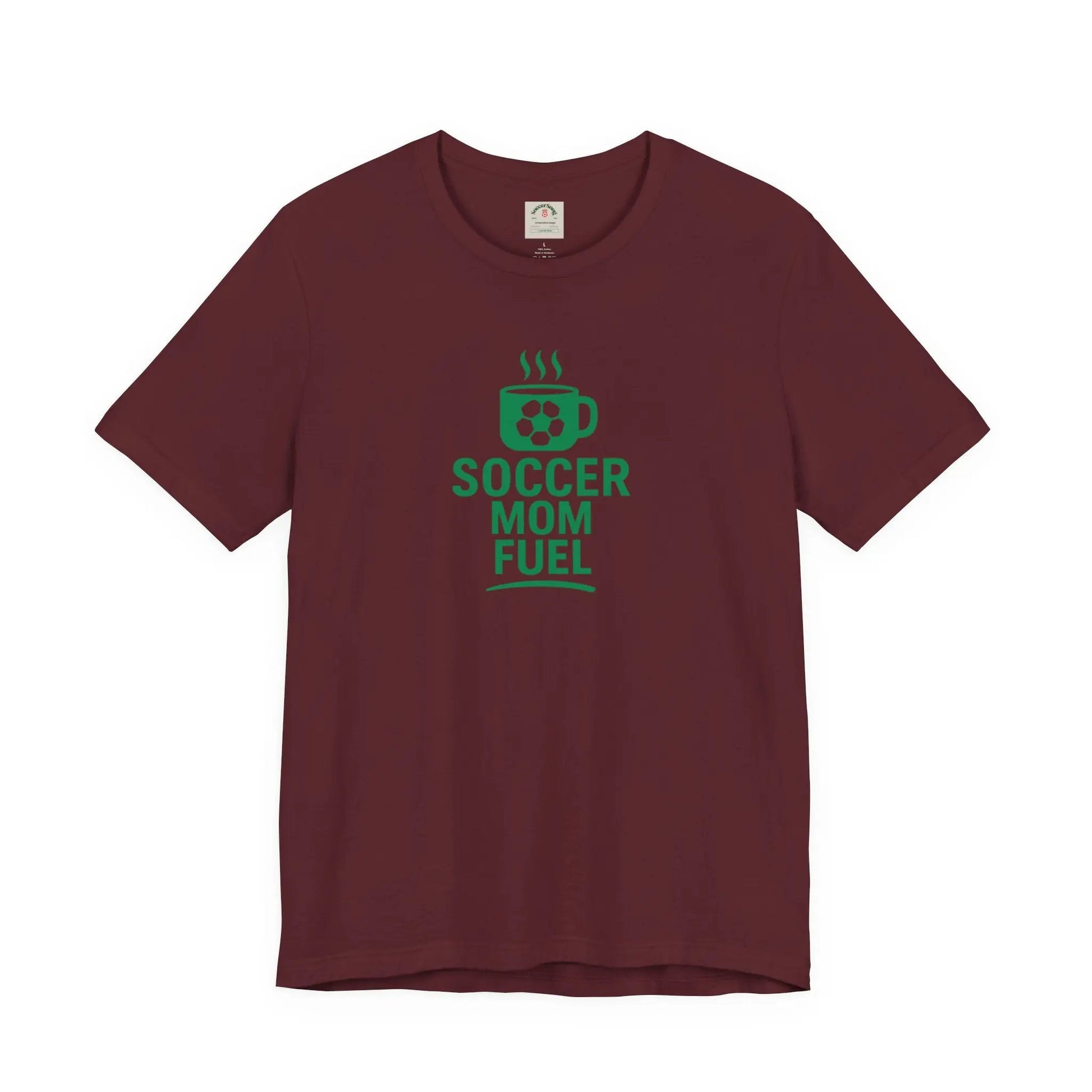 Soccer Mom Fuel T-Shirt — Coffee & Soccer Graphic Tee for Sports Moms by Printify