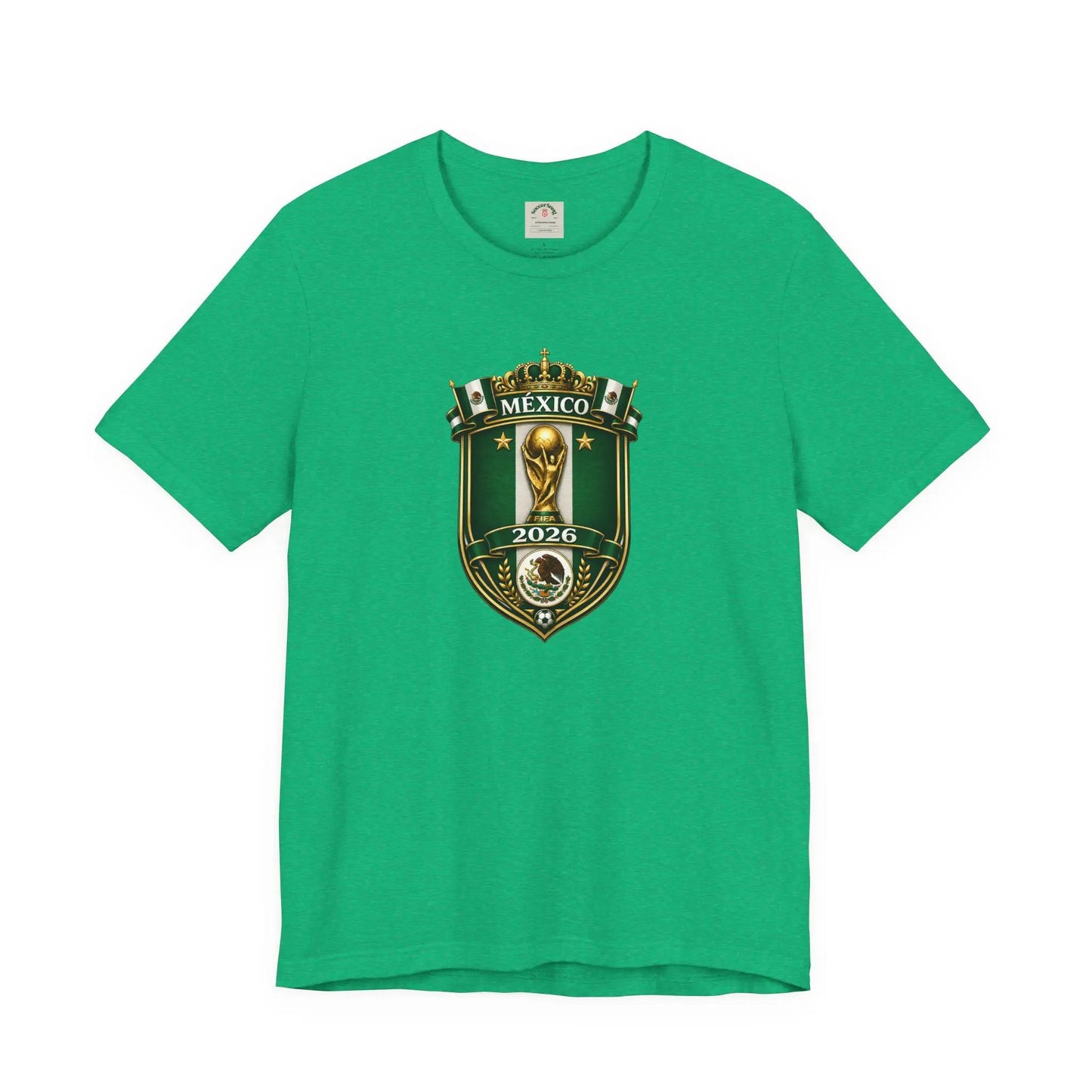 Mexico 2026 World Cup Crest T-Shirt — Soccer Fan Jersey Tee by Printify