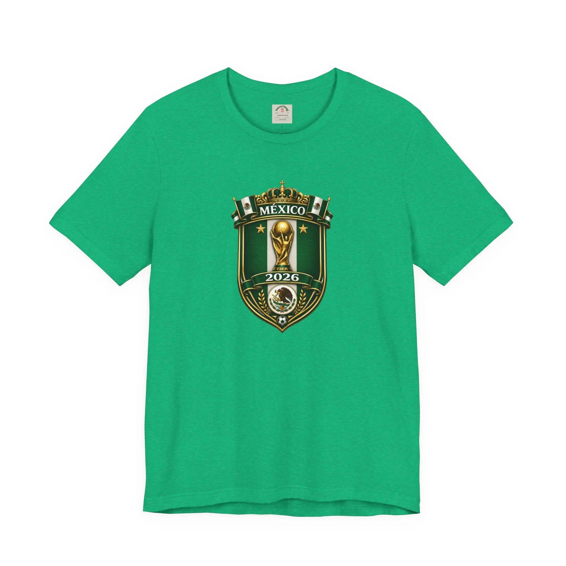 Mexico 2026 World Cup Crest T-Shirt — Soccer Fan Jersey Tee by Printify