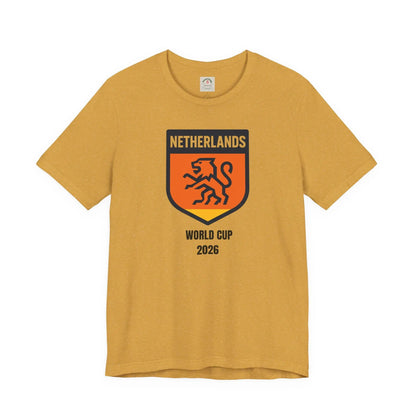 Netherlands World Cup 2026 Unisex Cotton Crew Tee by Printify