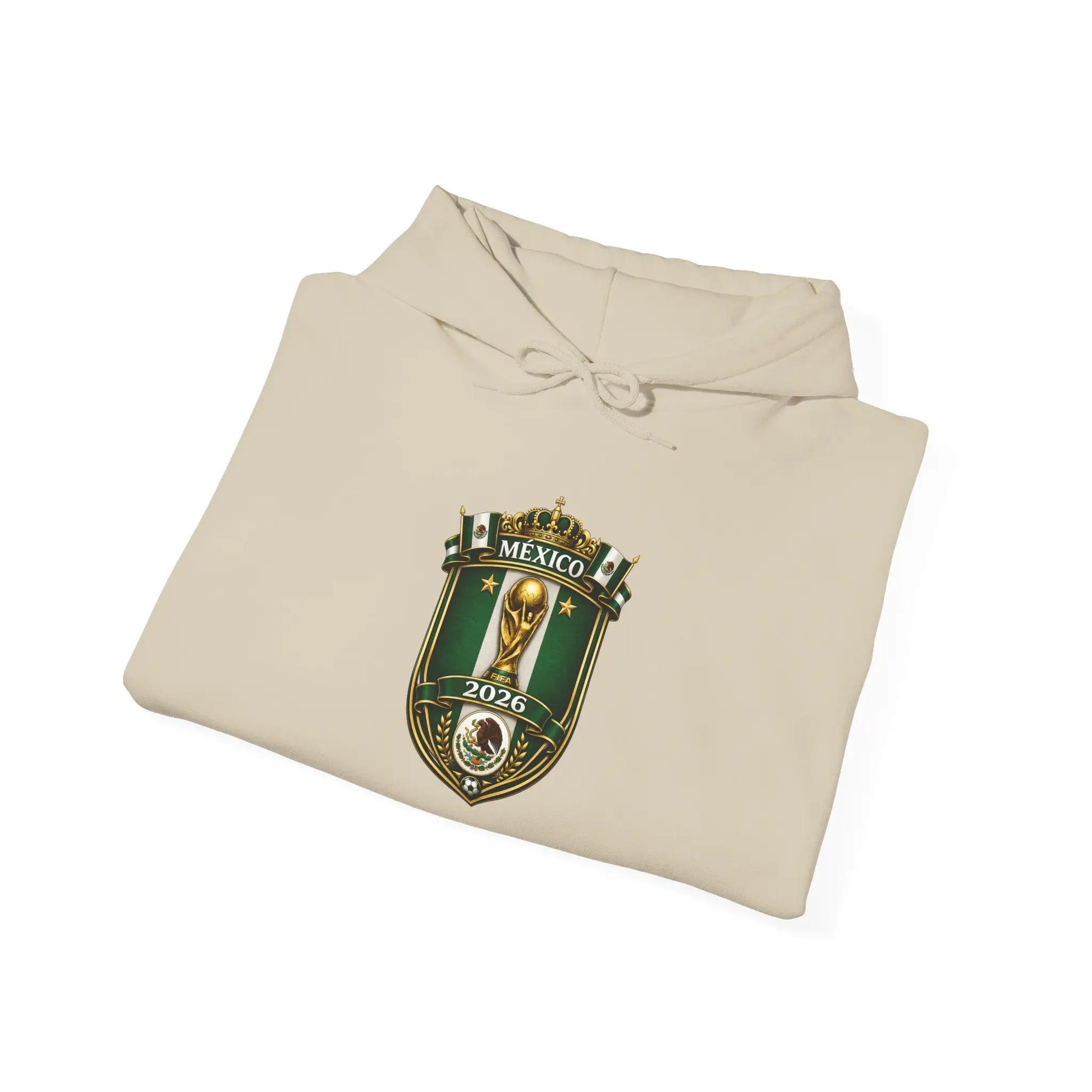 Mexico World Cup Slytherin Crest Hoodie Green Shield Pullover by Printify
