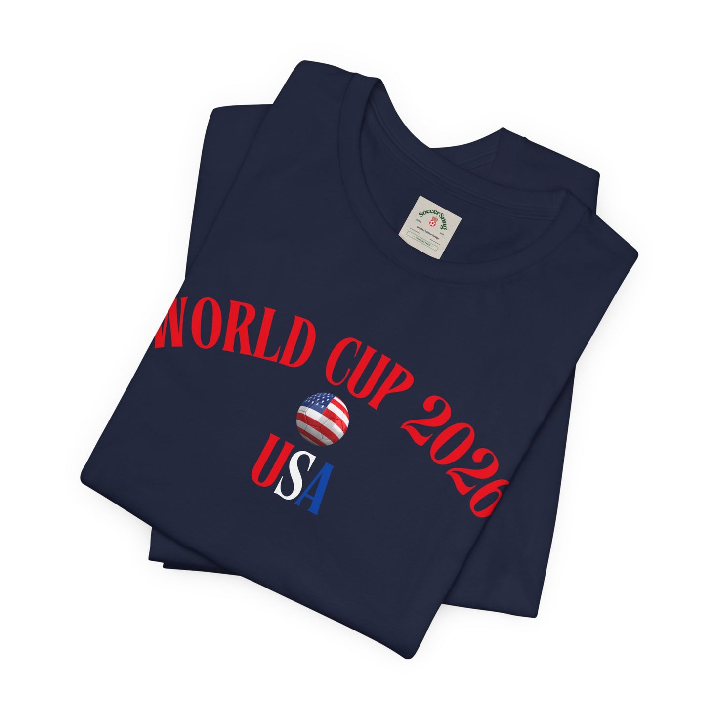 World Cup 2026 USA T-Shirt — Patriotic Soccer Tee