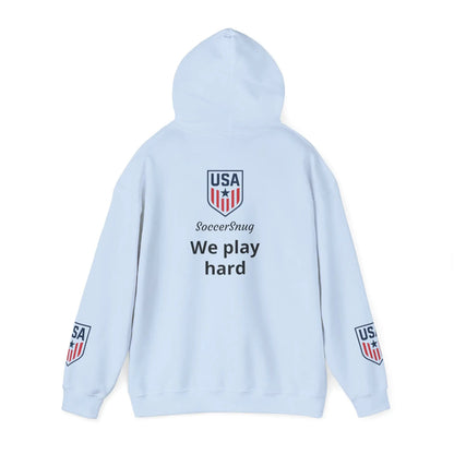 Customizable - SoccerSnug Heavy Blend Hoodie Unisex With Front Pocket Drawcord by Printify
