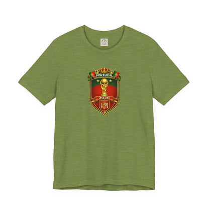 Portugal World Cup Soccer Crest Tee by Printify