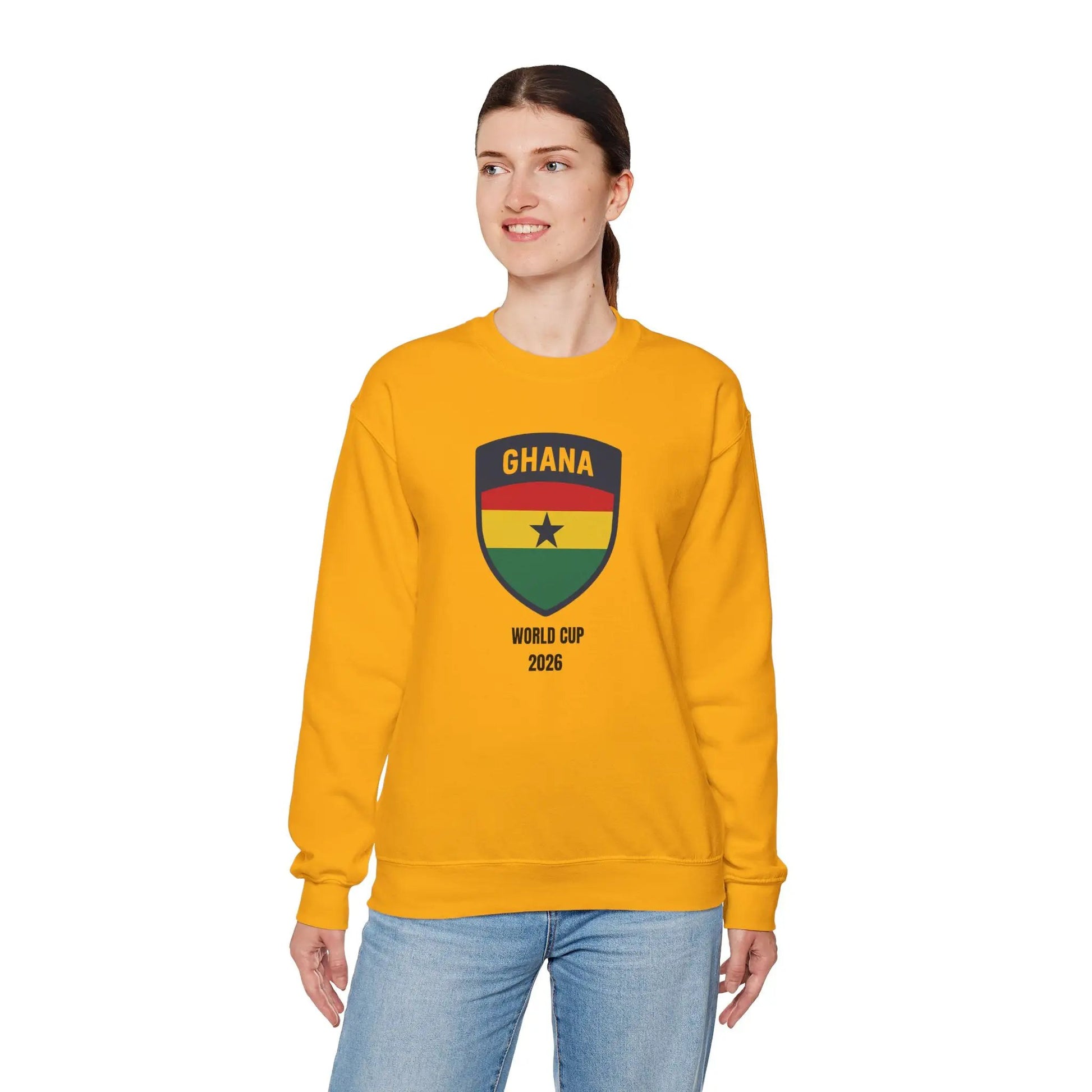 Ghana World Cup 2026 Unisex Heavy Blend Crewneck Sweatshirt by Printify