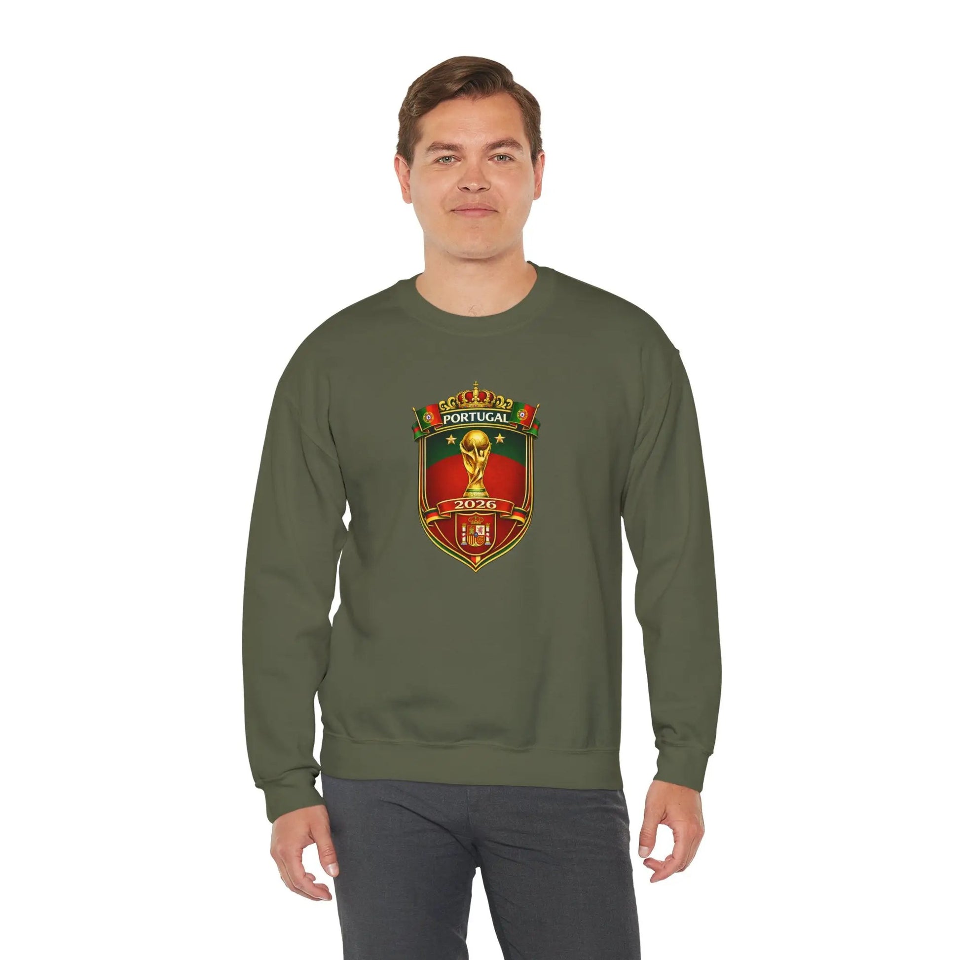 Portugal World Cup 2022 Crest Sweatshirt by Printify