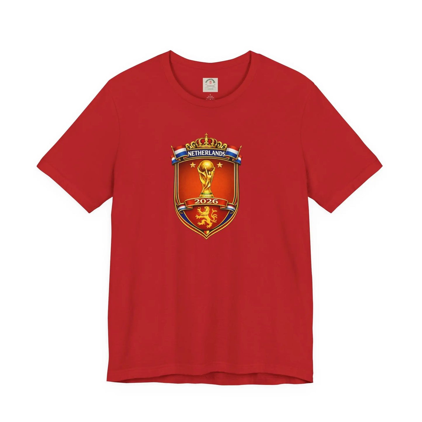 Netherlands World Cup 2026 Soccer Crest T-Shirt by Printify