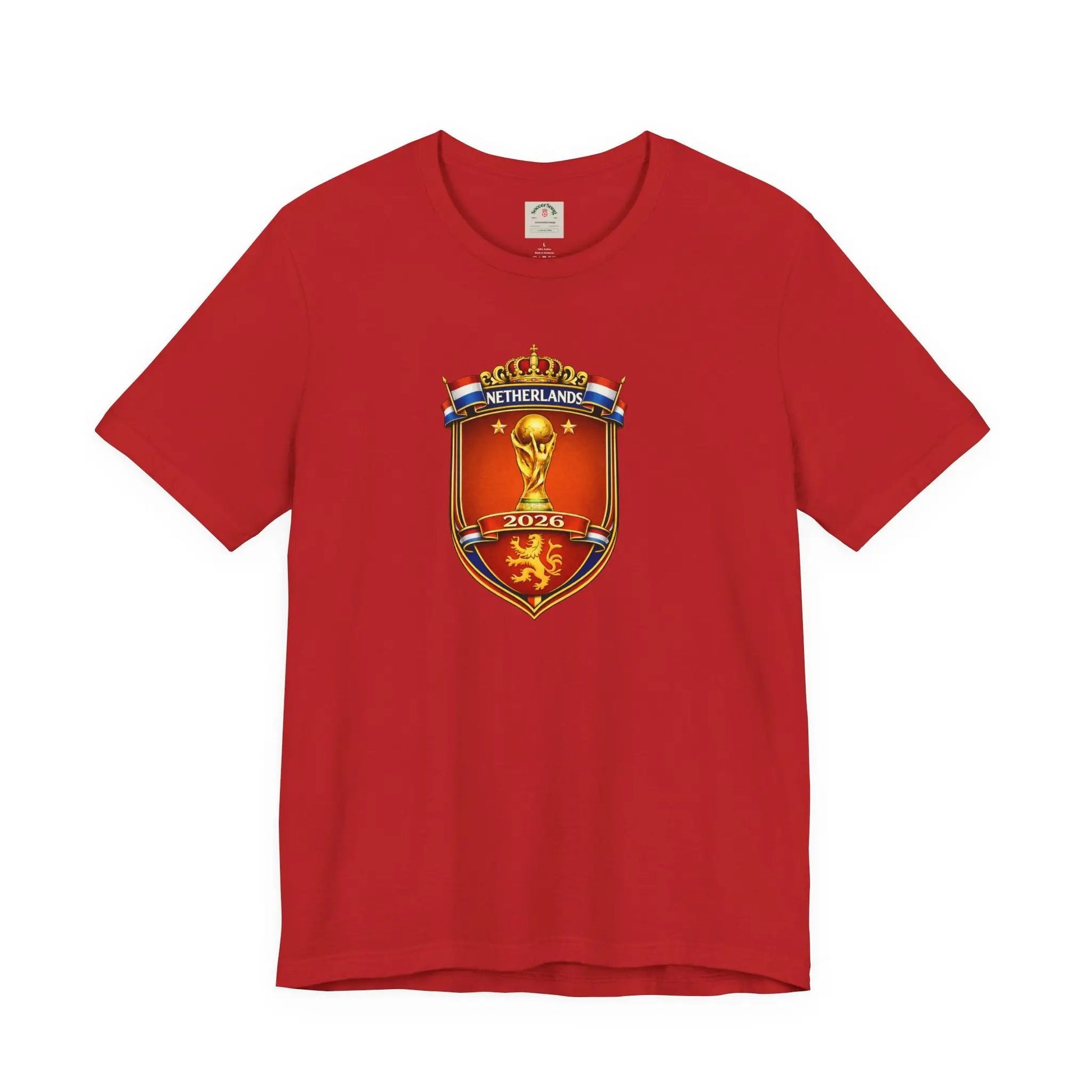 Netherlands World Cup 2026 Soccer Crest T-Shirt by Printify