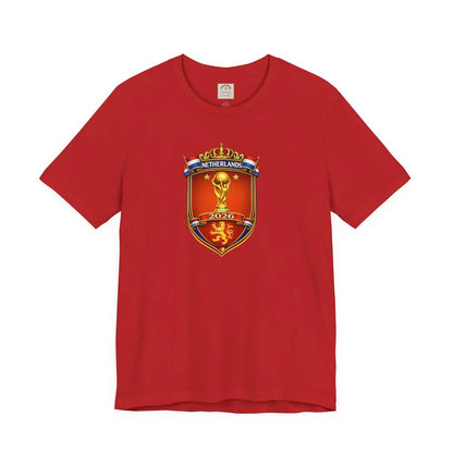 Netherlands World Cup 2026 Soccer Crest T-Shirt by Printify