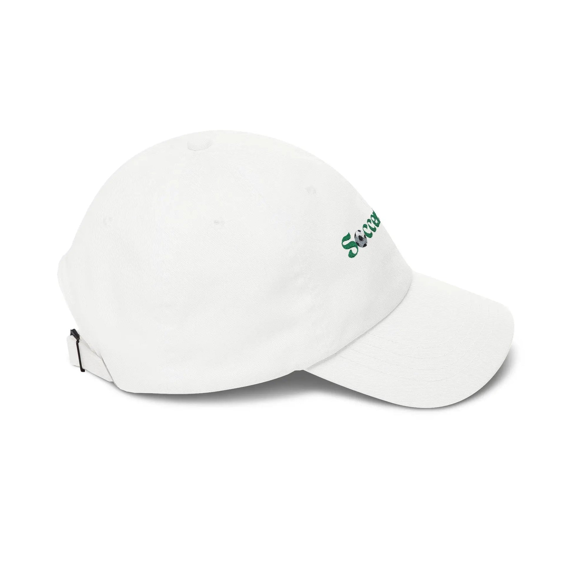 SoccerSnug Embroidered Dad Cap Casual Soccer Fan Baseball Hat by Printify