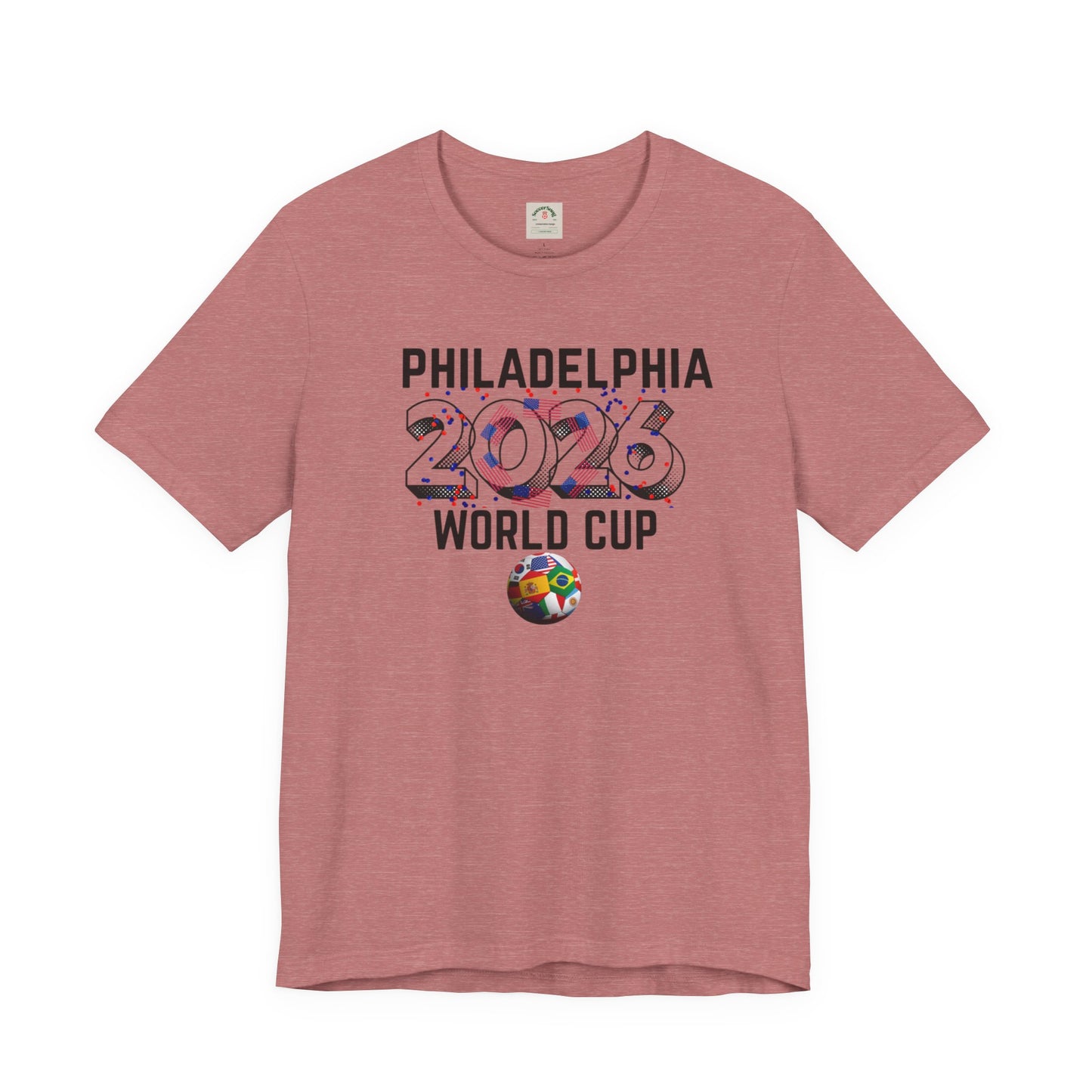 Philadelphia World Cup 2026 Unisex Streetwear Cotton Crew Tee