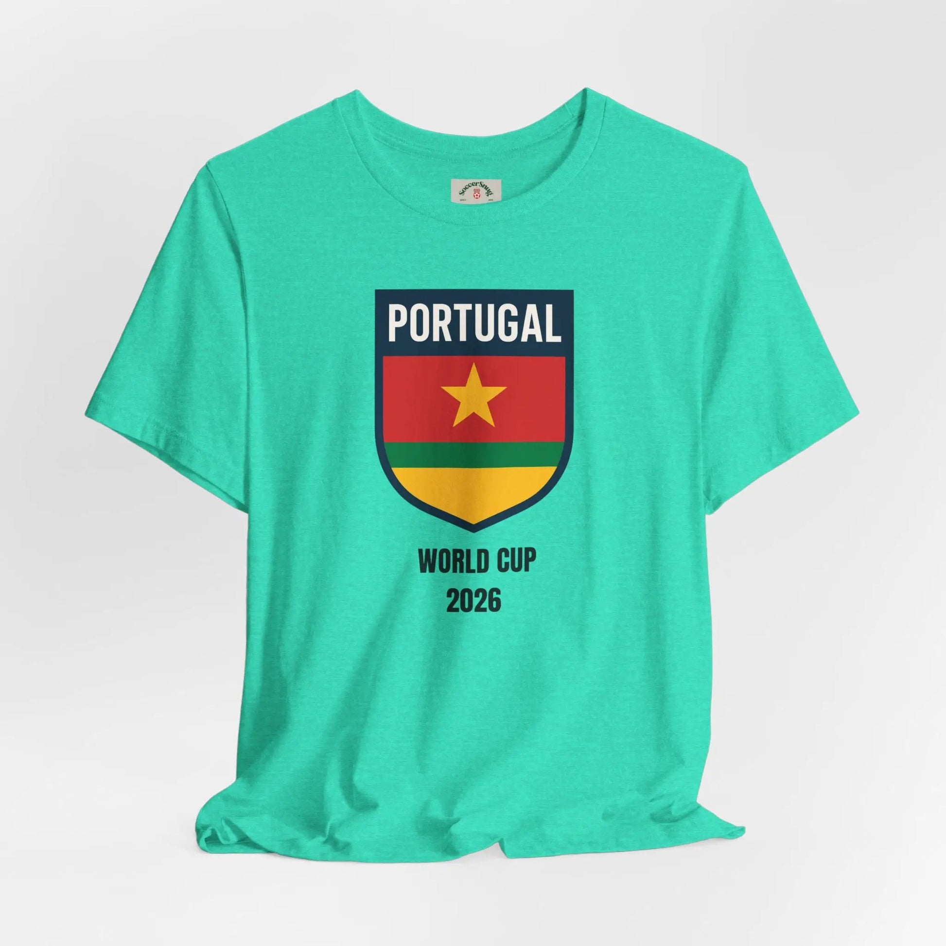 Portugal World Cup 2026 Unisex Premium Fitted Cotton Crew Neck Tee by Printify