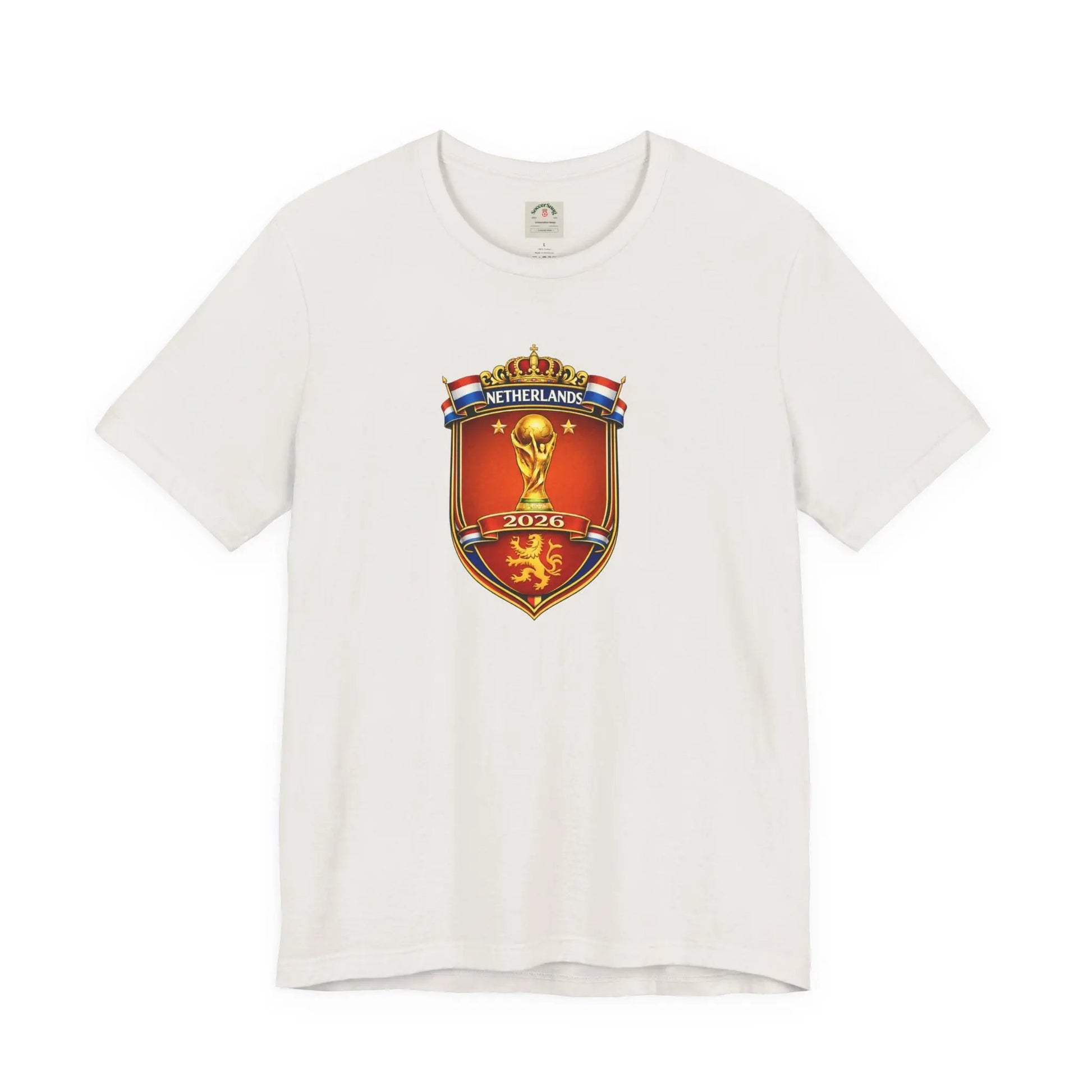 Netherlands World Cup 2026 Soccer Crest T-Shirt by Printify