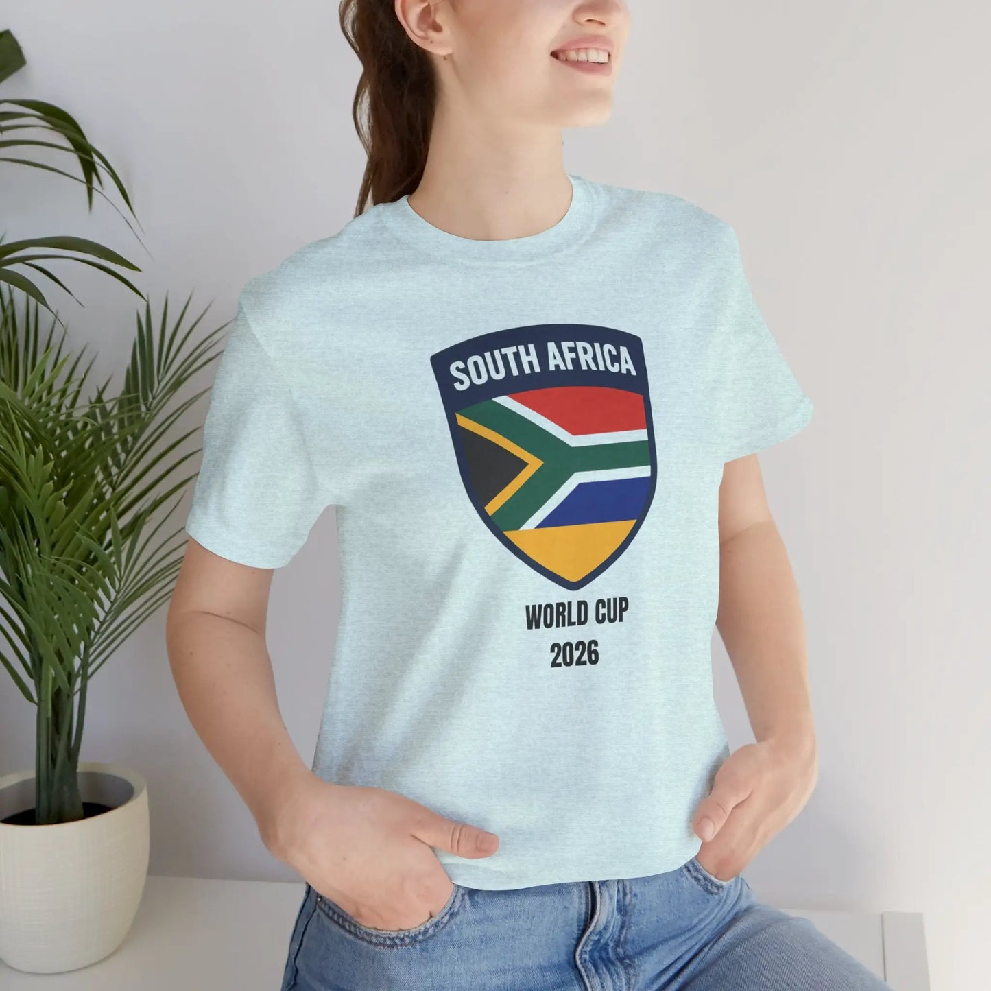South Africa World Cup 2026 Unisex Cotton Crew Tee by Printify