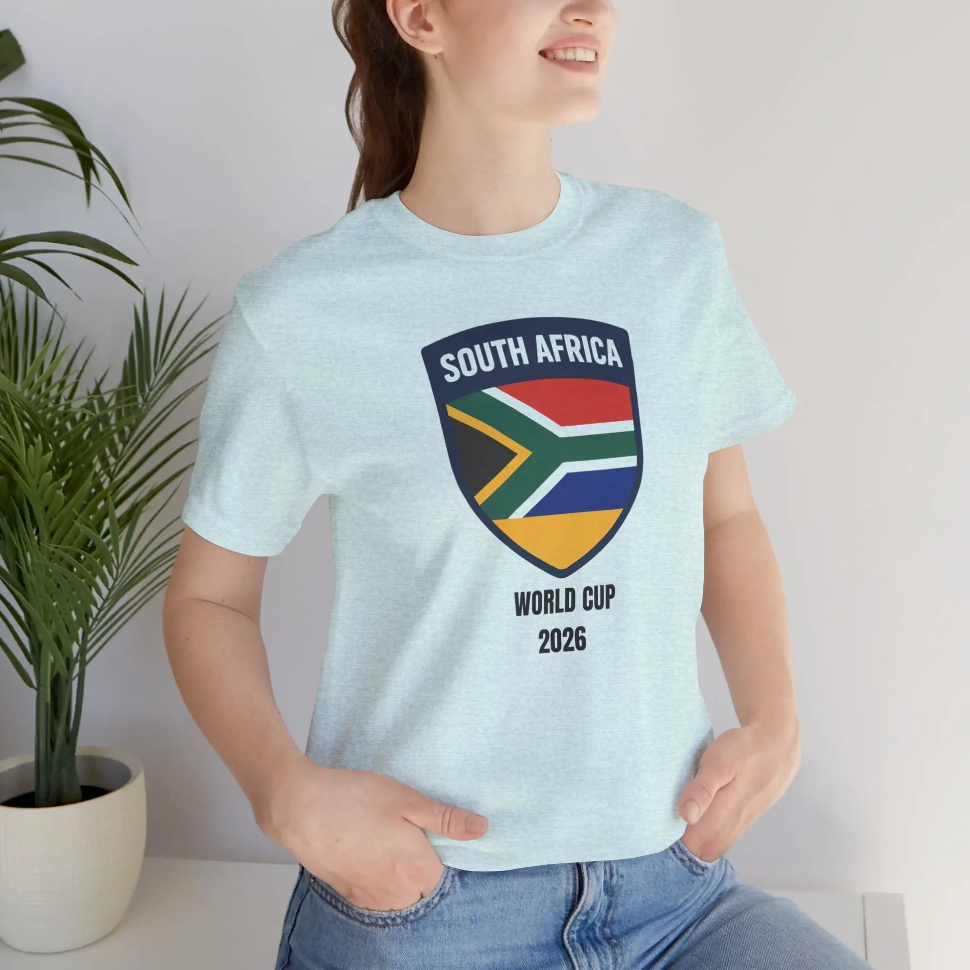 South Africa World Cup 2026 Unisex Cotton Crew Tee by Printify