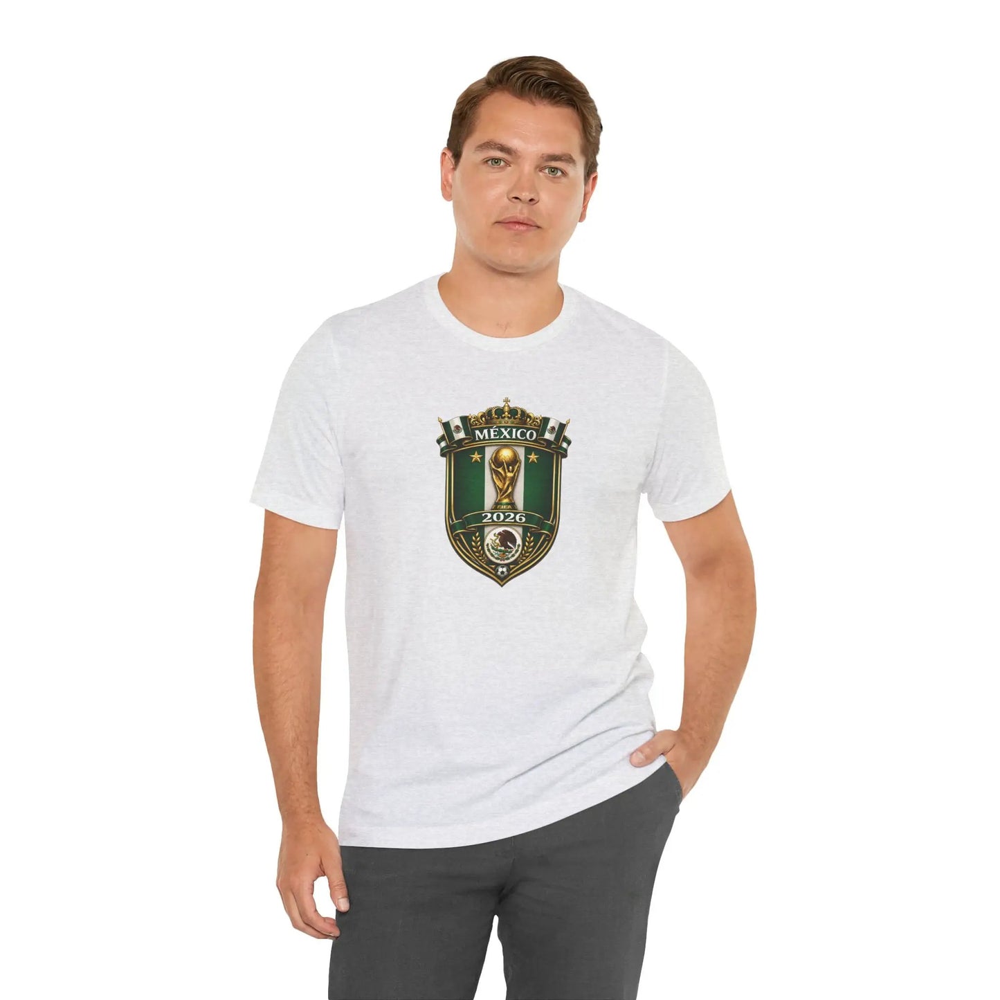 Mexico 2026 World Cup Crest T-Shirt — Soccer Fan Jersey Tee by Printify