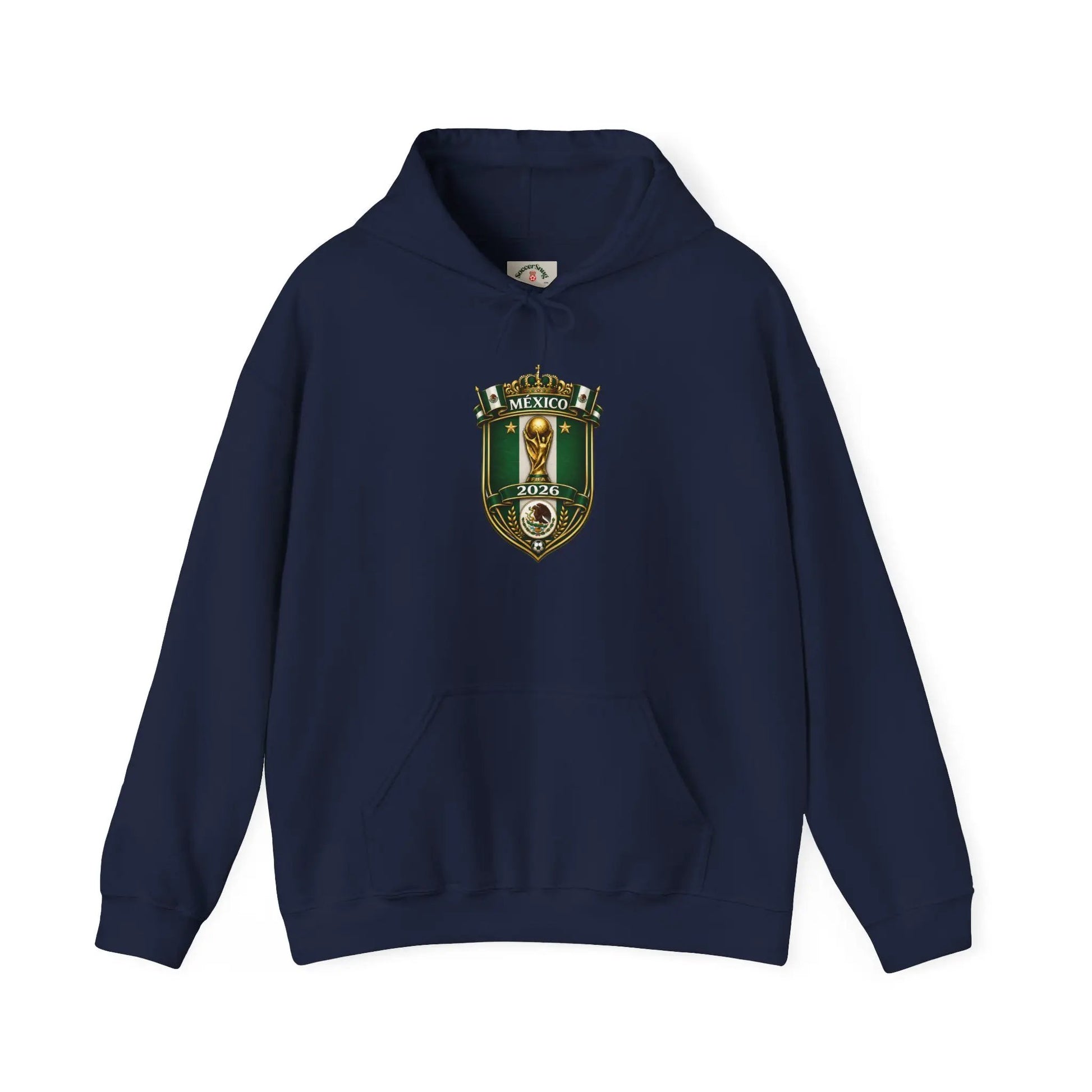 Mexico World Cup Slytherin Crest Hoodie – Hogwarts House Green Shield Pullover by Printify