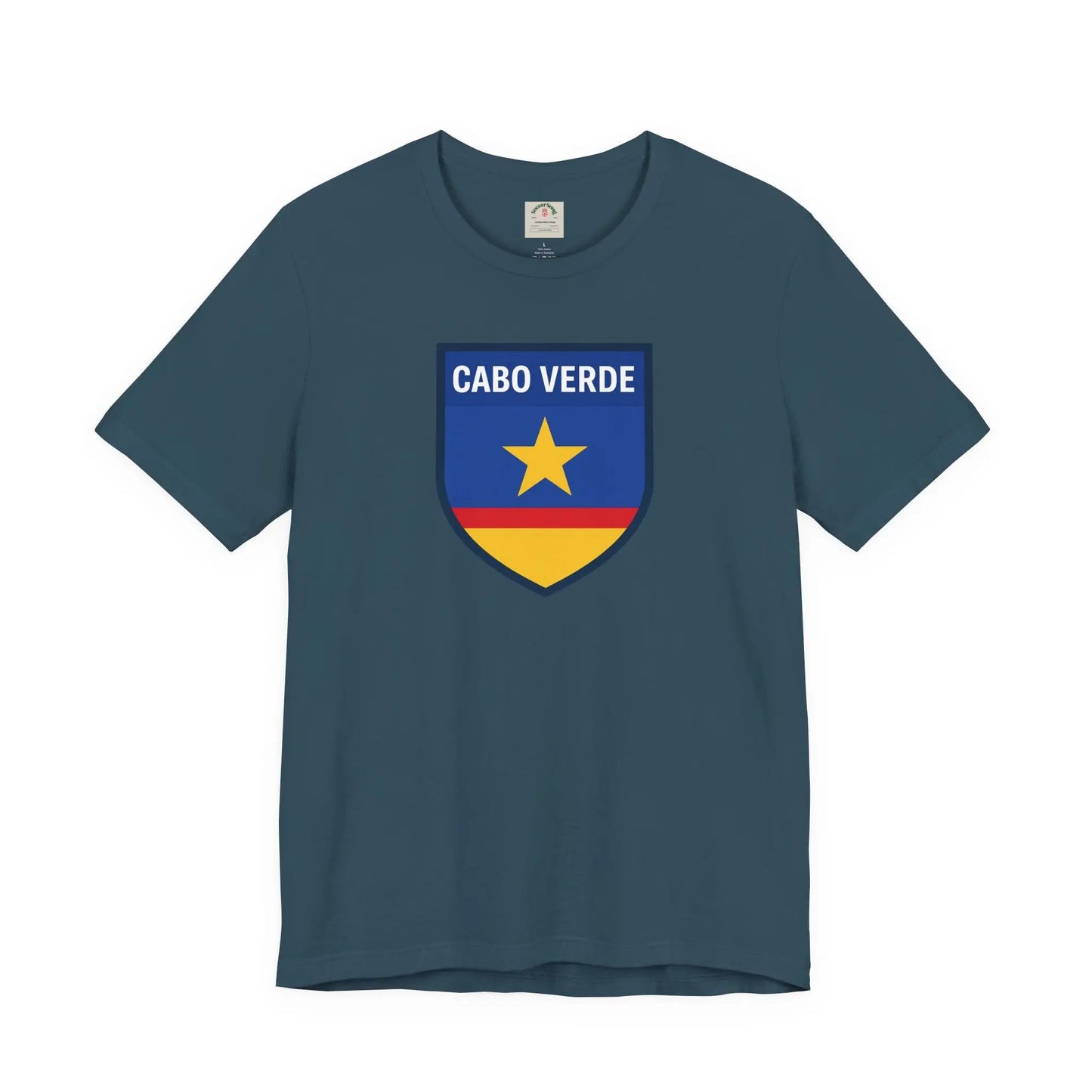 Cabo Verde Shield T‑Shirt — Cape Verde Pride Travel Tee by Printify