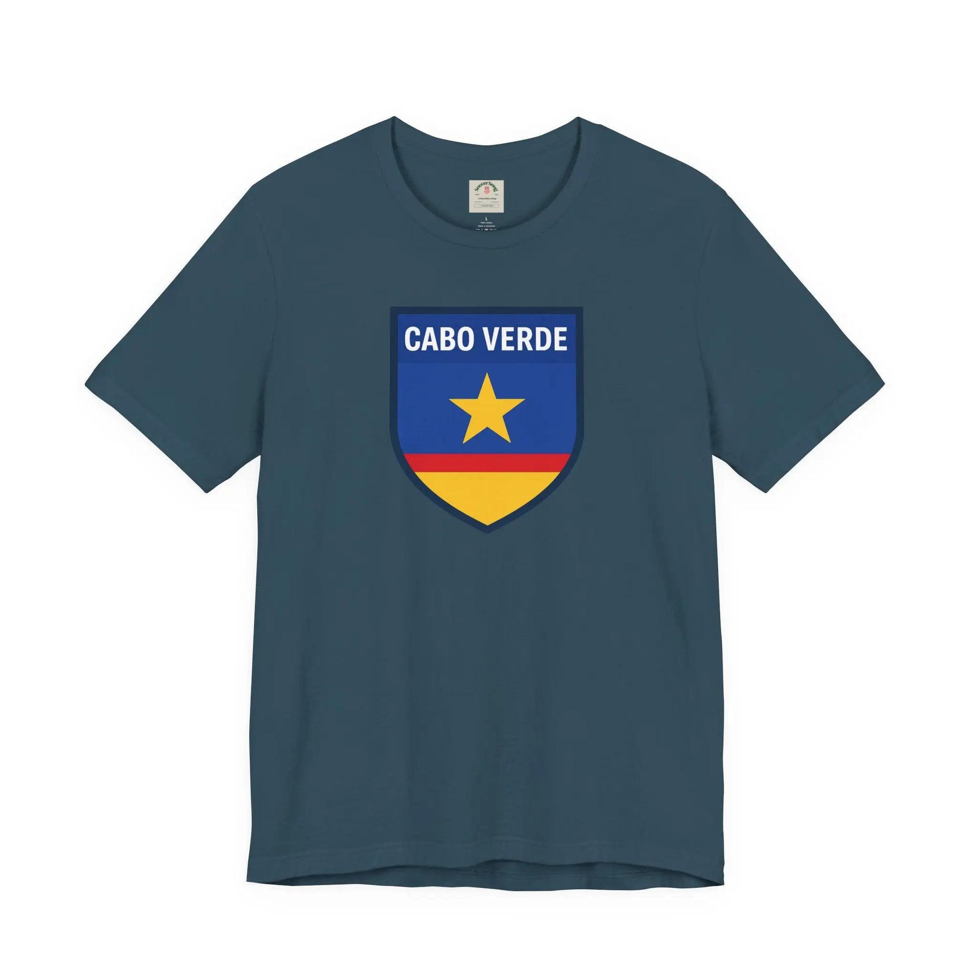 Cabo Verde Shield T‑Shirt — Cape Verde Pride Travel Tee by Printify
