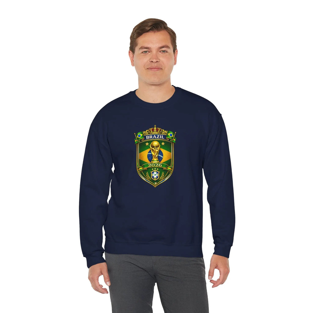 Brazil World Cup 2026 Crewneck Sweatshirt by Printify