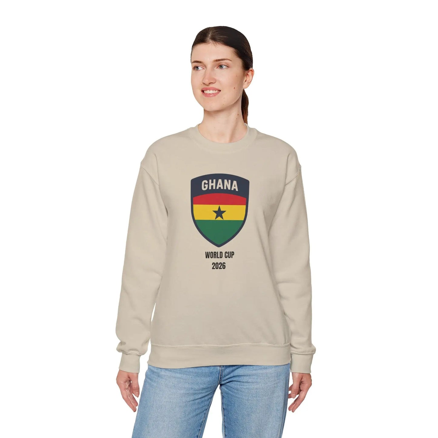 Ghana World Cup 2026 Unisex Heavy Blend Crewneck Sweatshirt by Printify