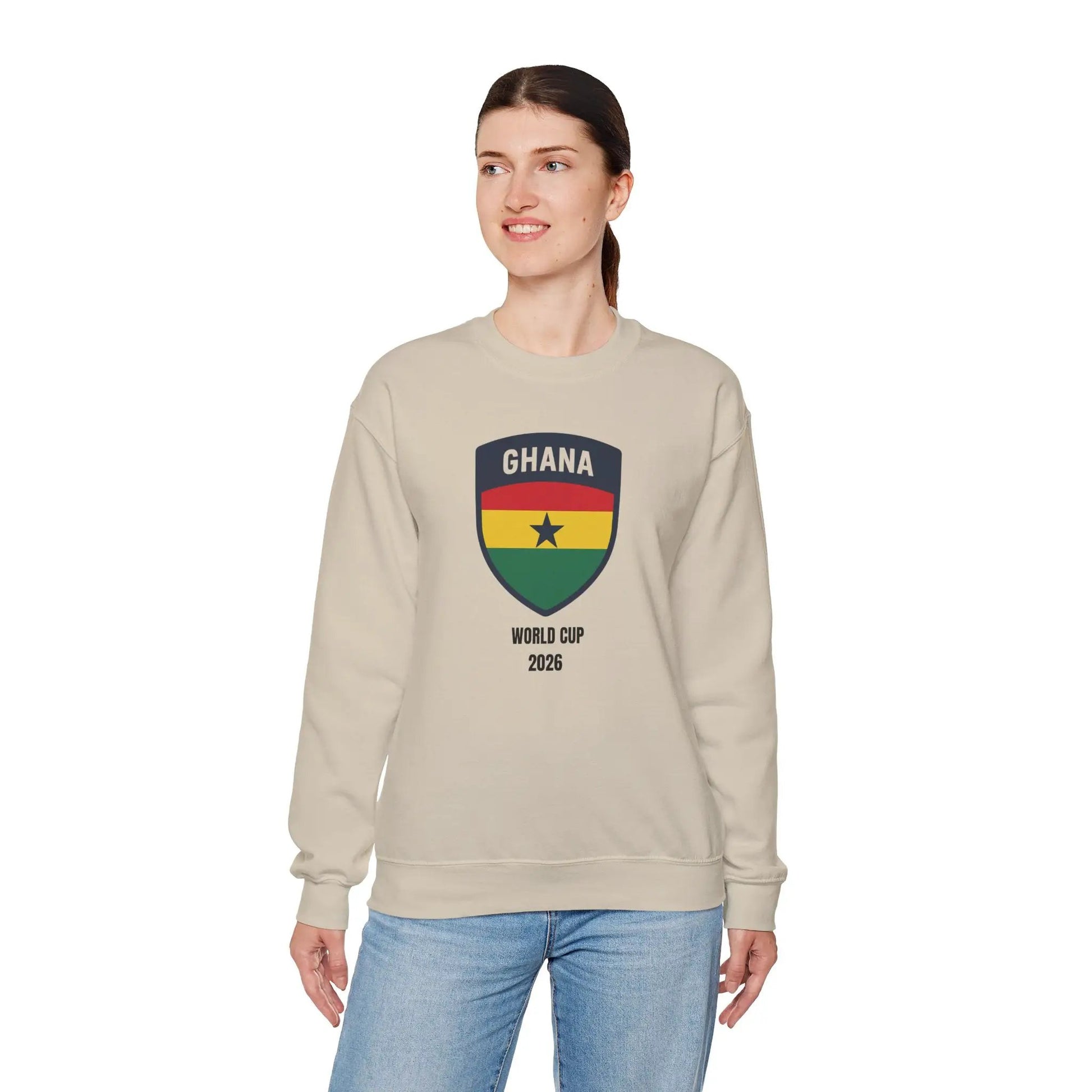 Ghana World Cup 2026 Unisex Heavy Blend Crewneck Sweatshirt by Printify