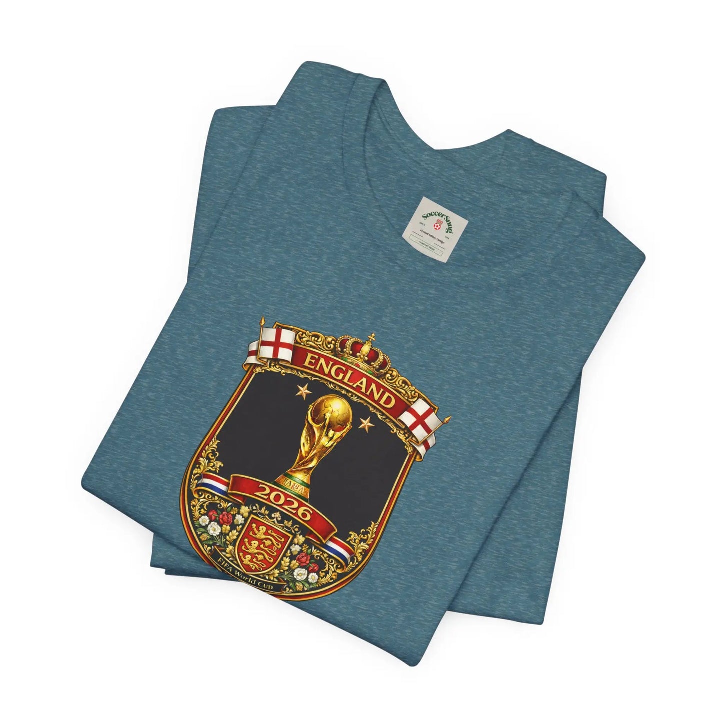 England World Cup 2026 Unisex Cotton Crew Tee by Printify