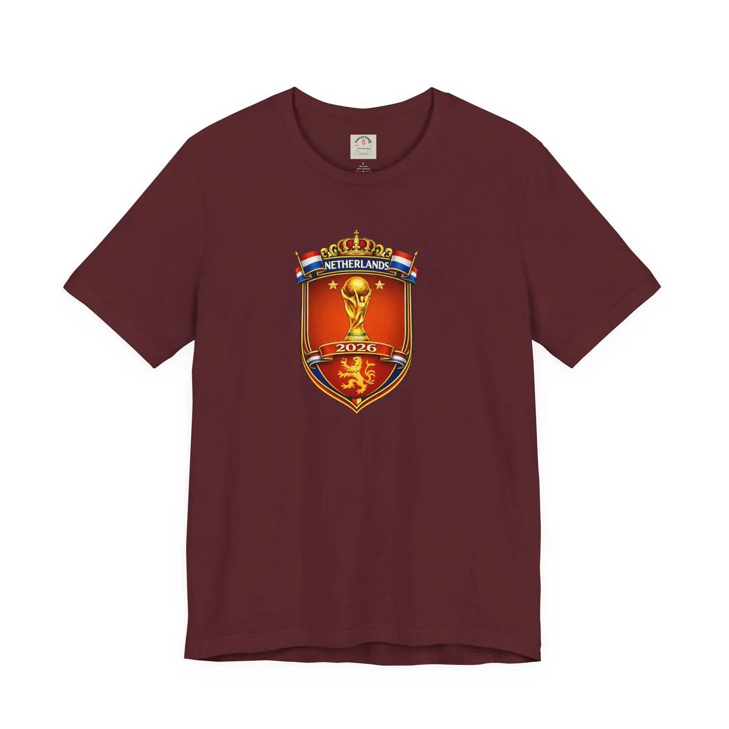 Netherlands World Cup 2026 Soccer Crest T-Shirt by Printify