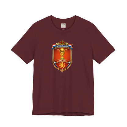 Netherlands World Cup 2026 Soccer Crest T-Shirt by Printify