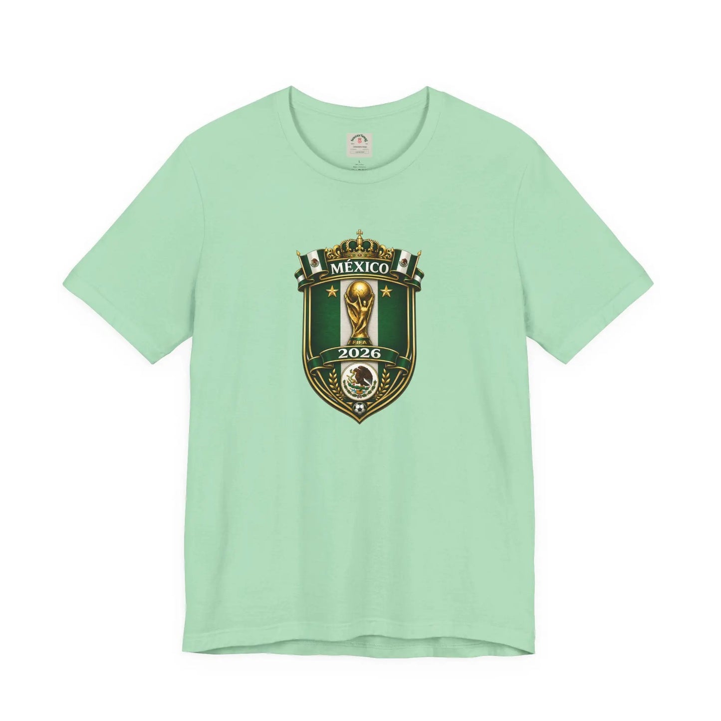 Mexico 2026 World Cup Crest T-Shirt — Soccer Fan Jersey Tee by Printify