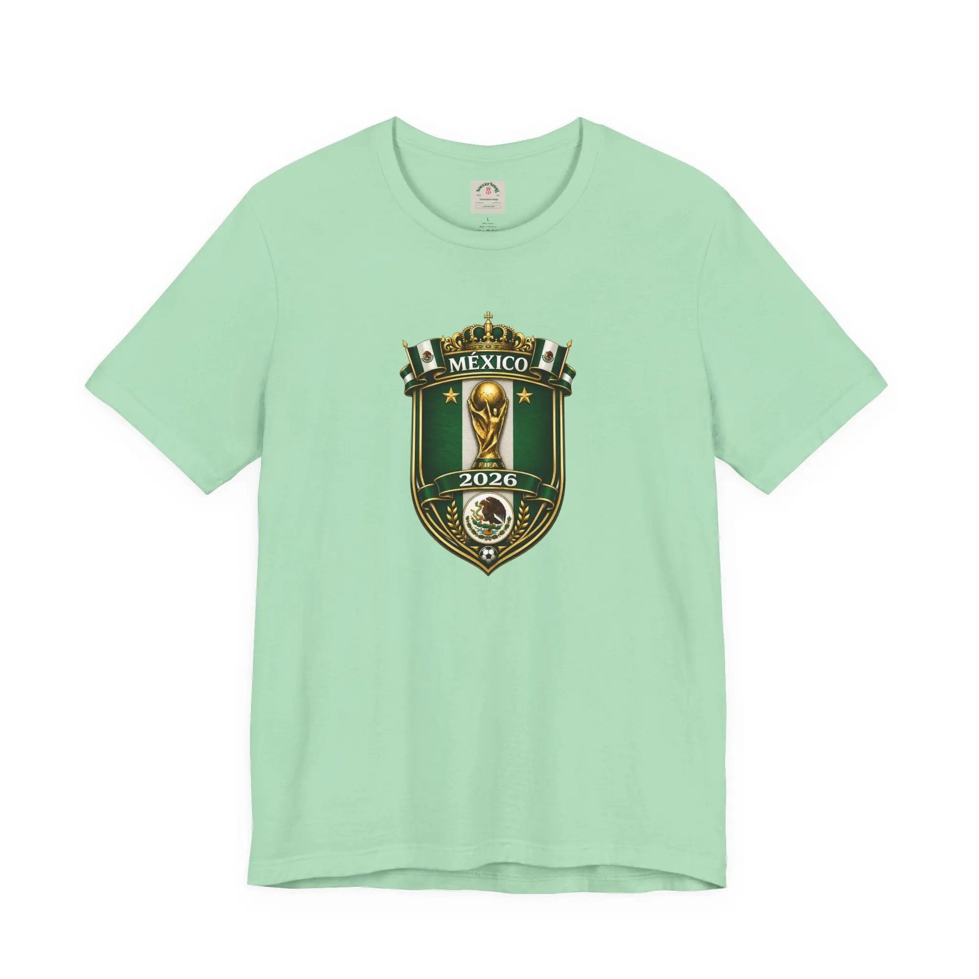 Mexico 2026 World Cup Crest T-Shirt — Soccer Fan Jersey Tee by Printify