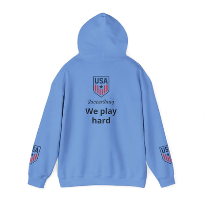 Customizable - SoccerSnug Heavy Blend Hoodie Unisex With Front Pocket Drawcord by Printify