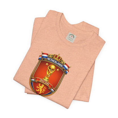 Netherlands World Cup 2026 Soccer Crest T-Shirt by Printify
