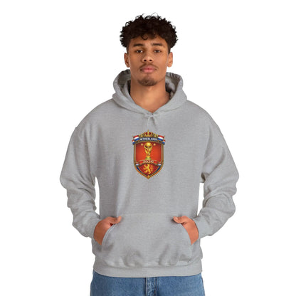 Netherland World Cup 2026 Crest Hoodie — Lion Shield Emblem Hooded Sweatshirt by Printify
