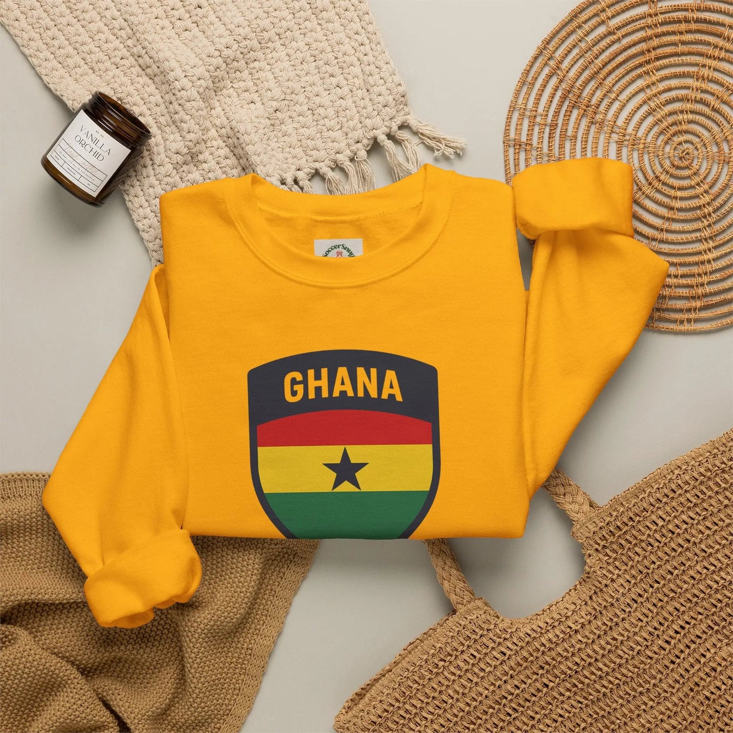 Ghana World Cup 2026 Unisex Heavy Blend Crewneck Sweatshirt by Printify