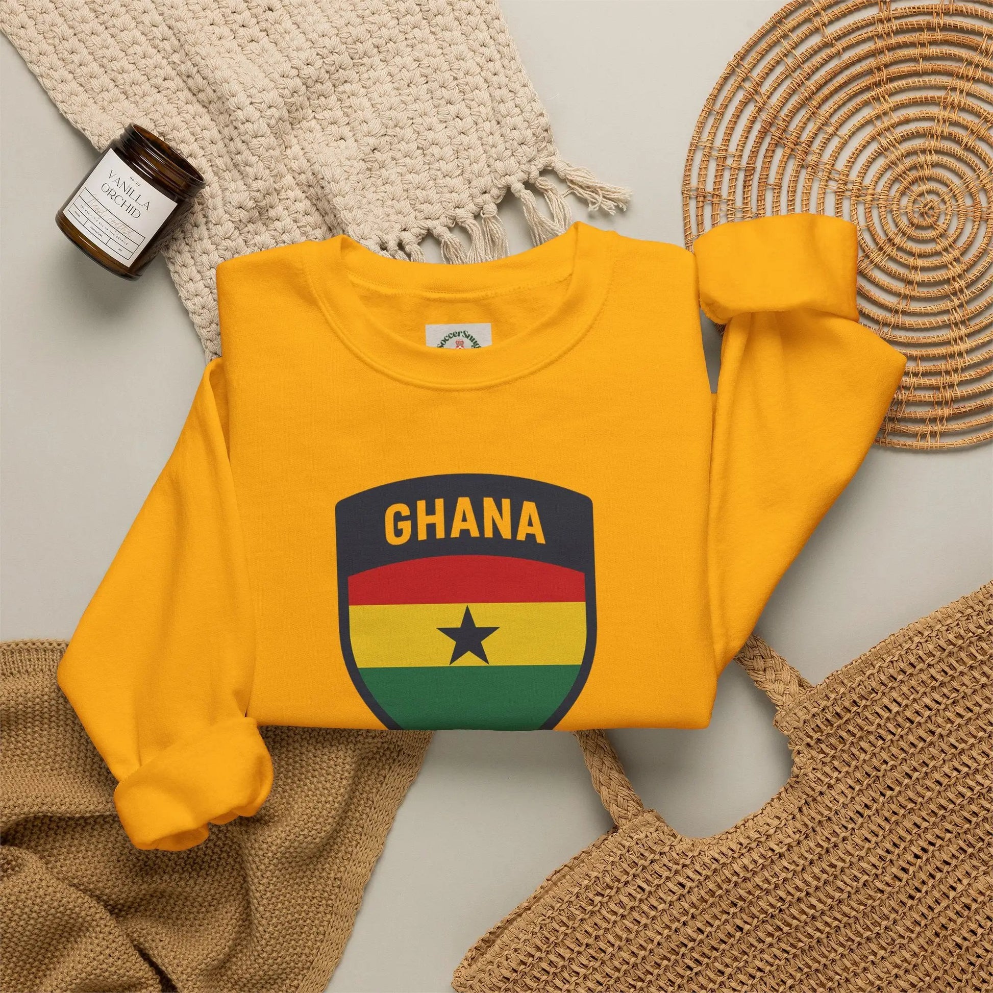 Ghana World Cup 2026 Unisex Heavy Blend Crewneck Sweatshirt by Printify
