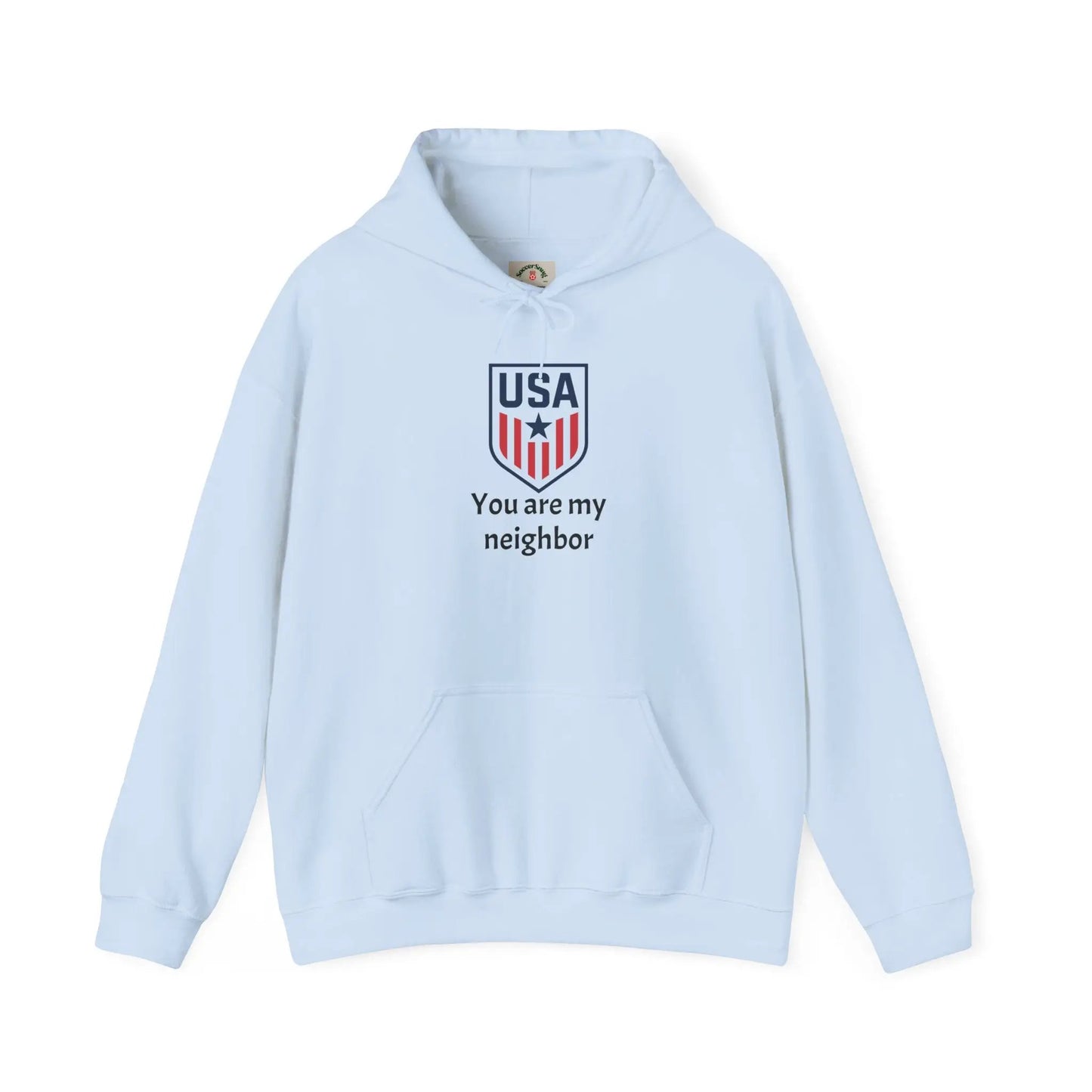 Gildan Heavy Blend Hoodie Unisex With Front Pocket Drawcord by Printify