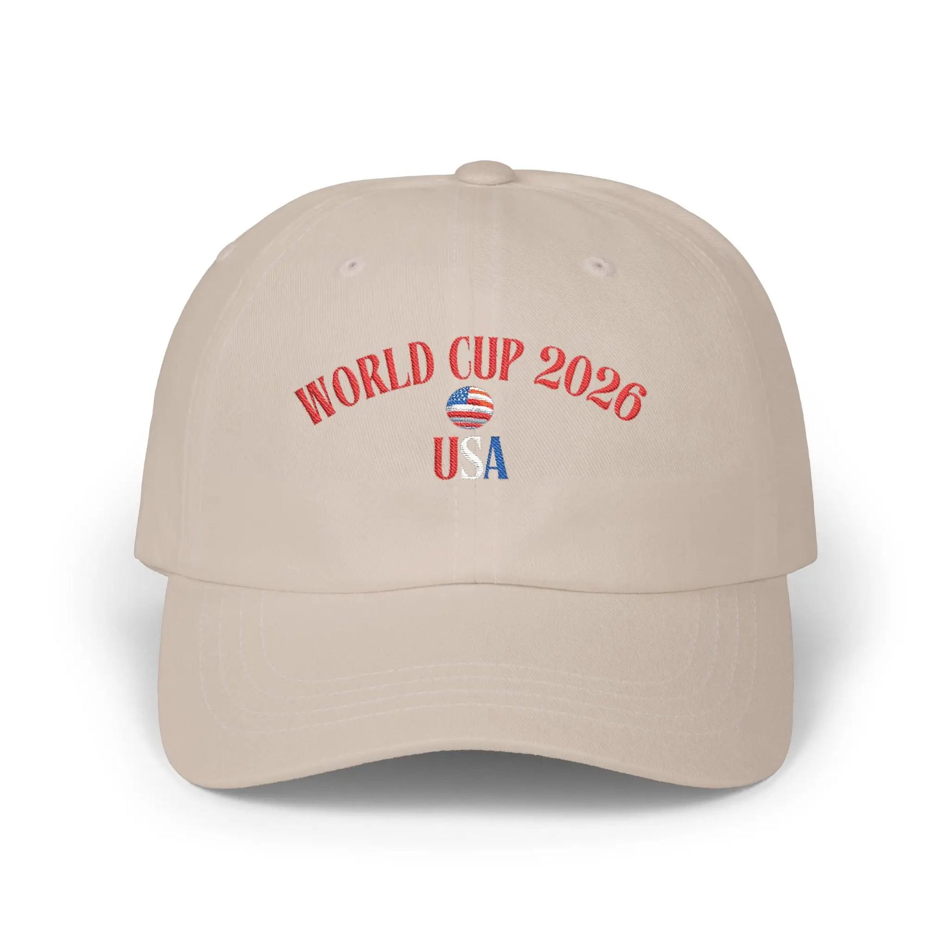 World Cup 2026 USA Dad Cap — Patriotic Soccer Baseball Hat by Printify