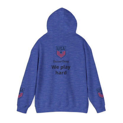 Customizable - SoccerSnug Heavy Blend Hoodie Unisex With Front Pocket Drawcord by Printify