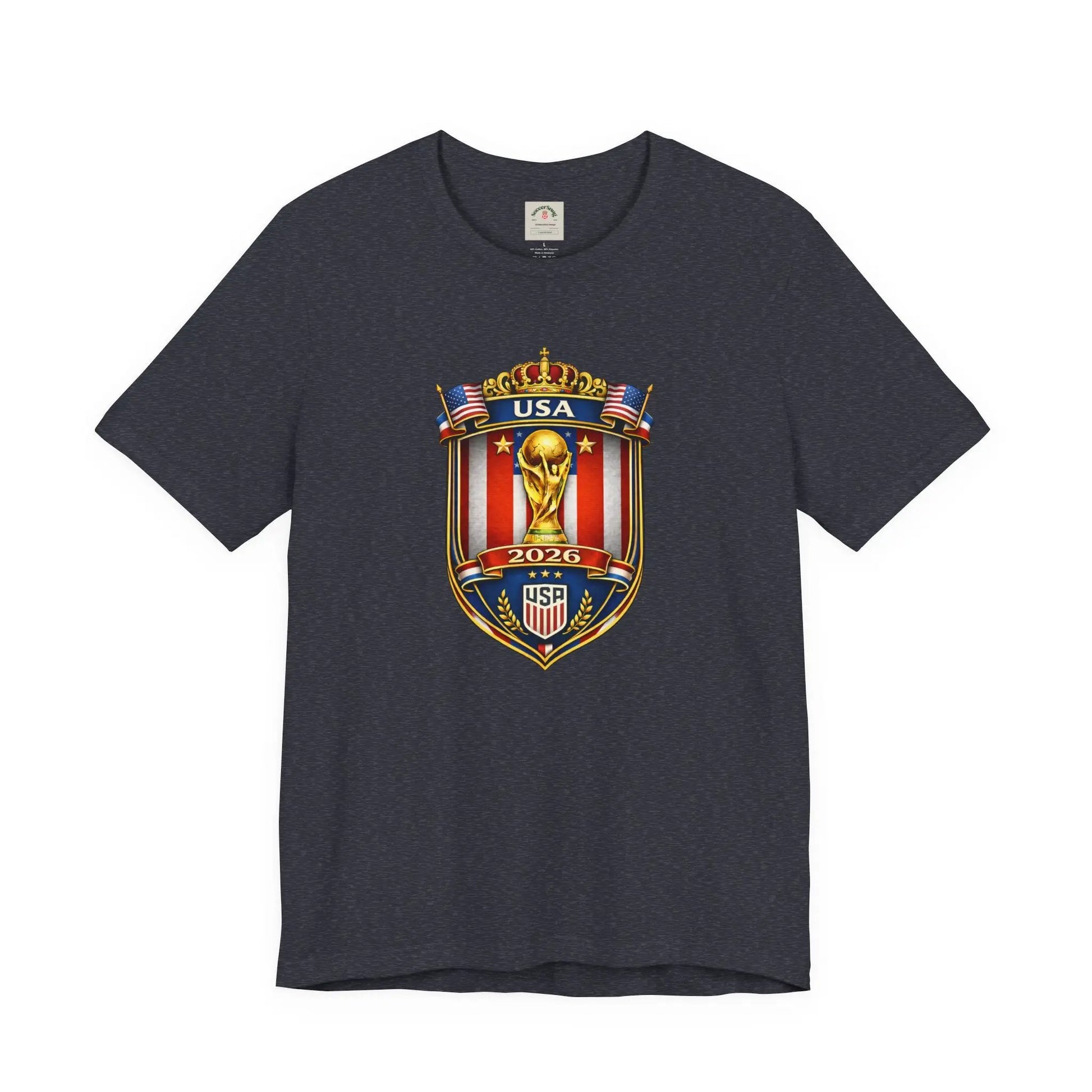 USA Soccer 2026 World Cup Crest T-Shirt by Printify