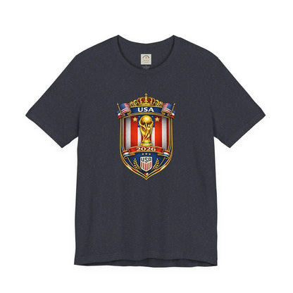 USA Soccer 2026 World Cup Crest T-Shirt by Printify