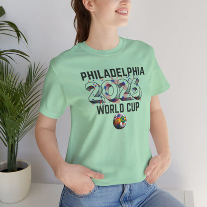 Philadelphia World Cup 2026 Unisex Streetwear Cotton Crew Tee