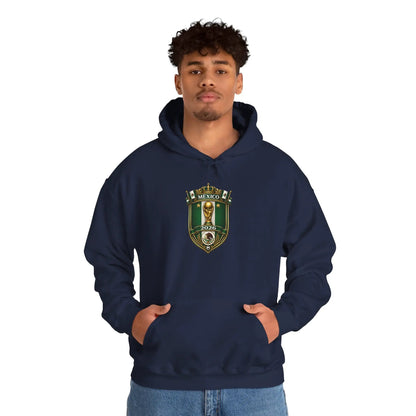 Mexico World Cup Slytherin Crest Hoodie Green Shield Pullover by Printify