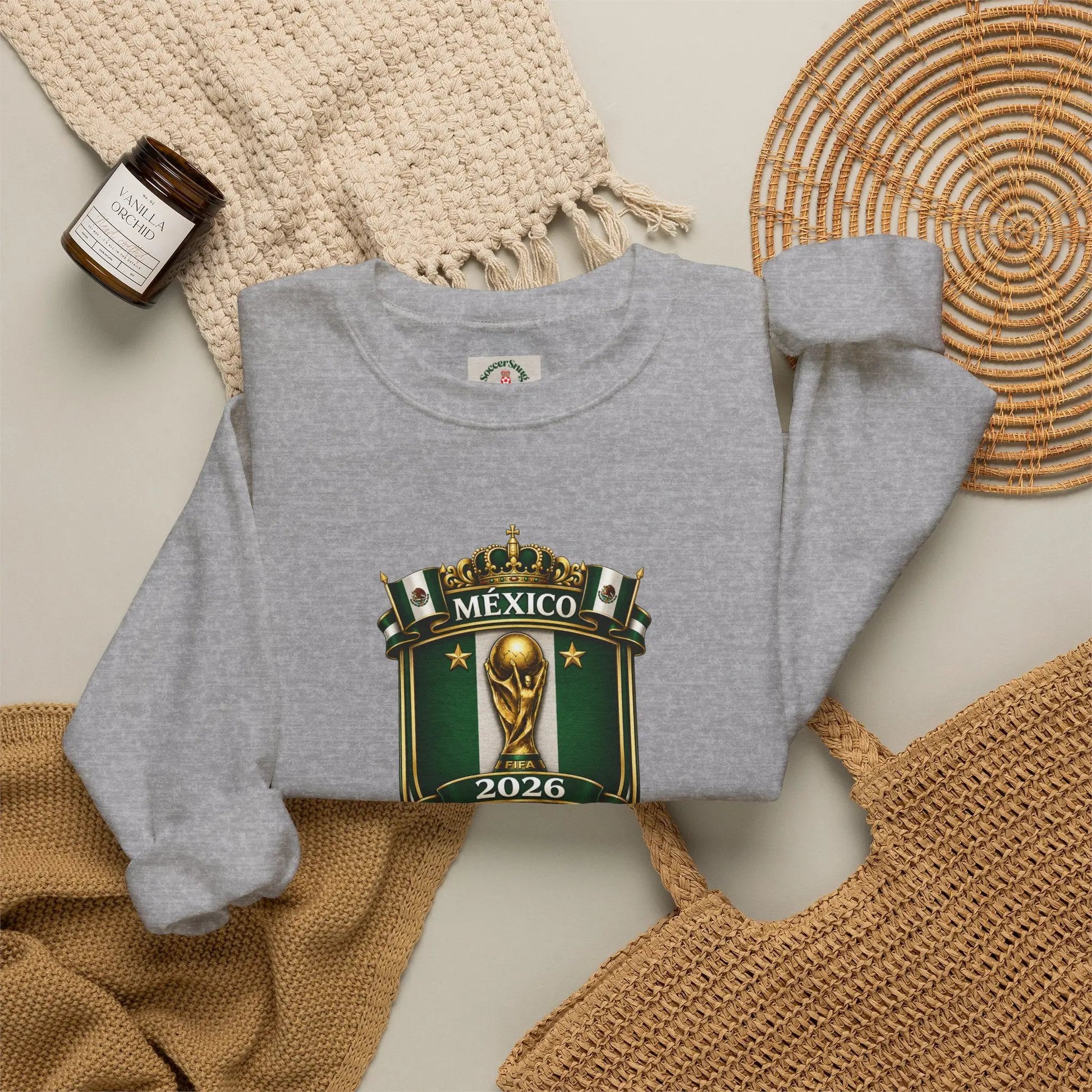 Mexico World Cup 2026 Crewneck Sweatshirt by Printify