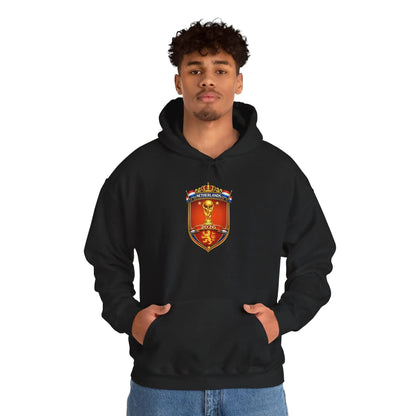 Netherland World Cup 2026 Crest Hoodie — Lion Shield Emblem Hooded Sweatshirt by Printify