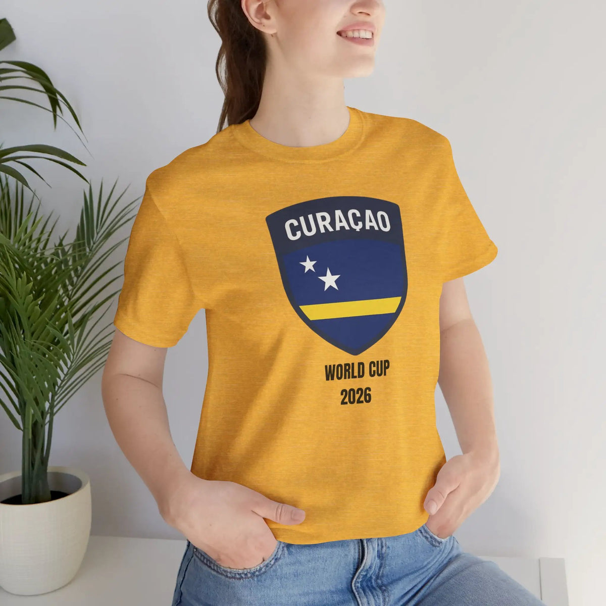 Curaçao World Cup 2026 Unisex Cotton Crew Tee by Printify