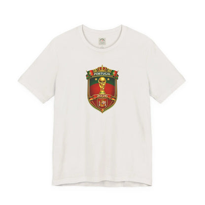 Portugal World Cup Soccer Crest Tee by Printify