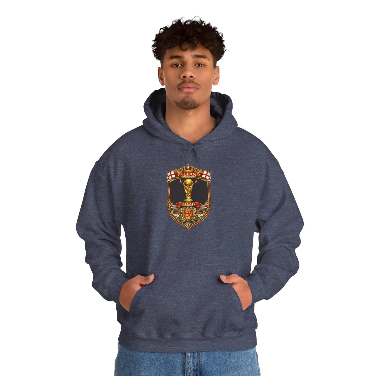 England World Cup Hooded Sweatshirt by Printify