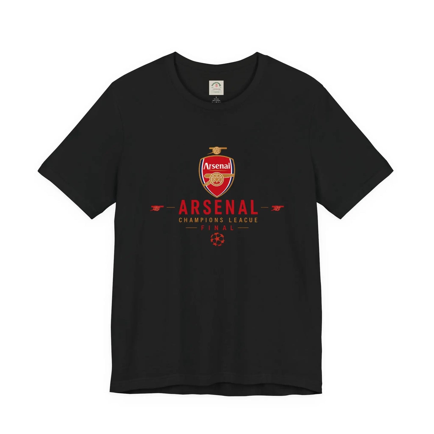 Arsenal Champions League Final Unisex Soccer Jersey Short Sleeve Tee by Printify